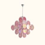 Modernist Diamond Shaped Handblown Murano Glass Chandelier Wholesale