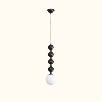 Beaded Wooden Pendant Light Wholesale