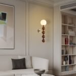 Beaded Wooden Wall Light Wholesale - Image 2