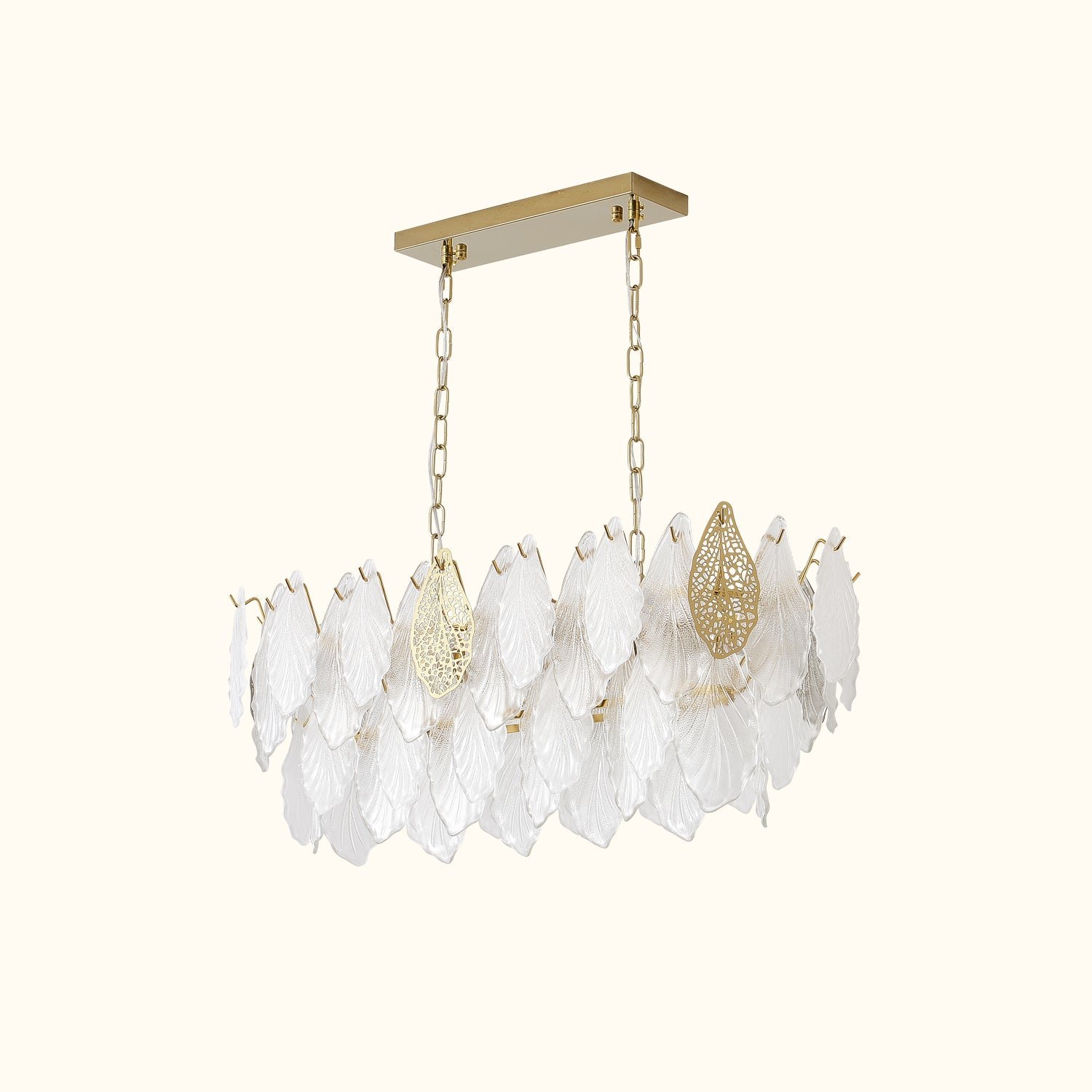 9-01 Autumn Leaf Glass Linear Chandelier Wholesale - Image 1