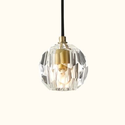Boule De Cristal Clear Glass Cord Pendant Light