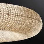 Crystal Halo Clear Round LED Chandelier Wholesale - Image 4