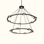 Éclatant Two-Tier Round Chandelier Wholesale