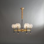 Orrefors_Ball_Brass_Chandelier_Visual_Comfort's_0010