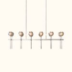 Boule De Cristal Clear Glass Double Linear Chandelier - Image 6