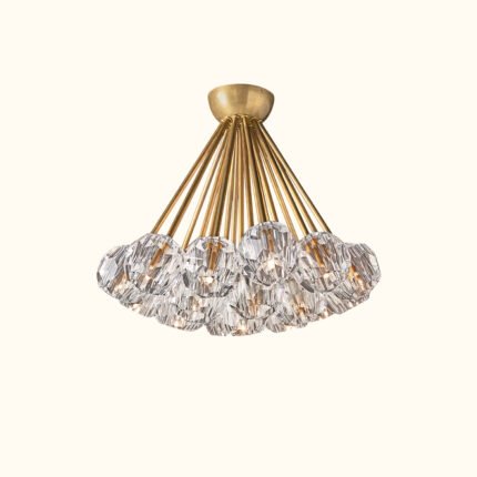 Boule De Cristal Clear Glass Flushmount