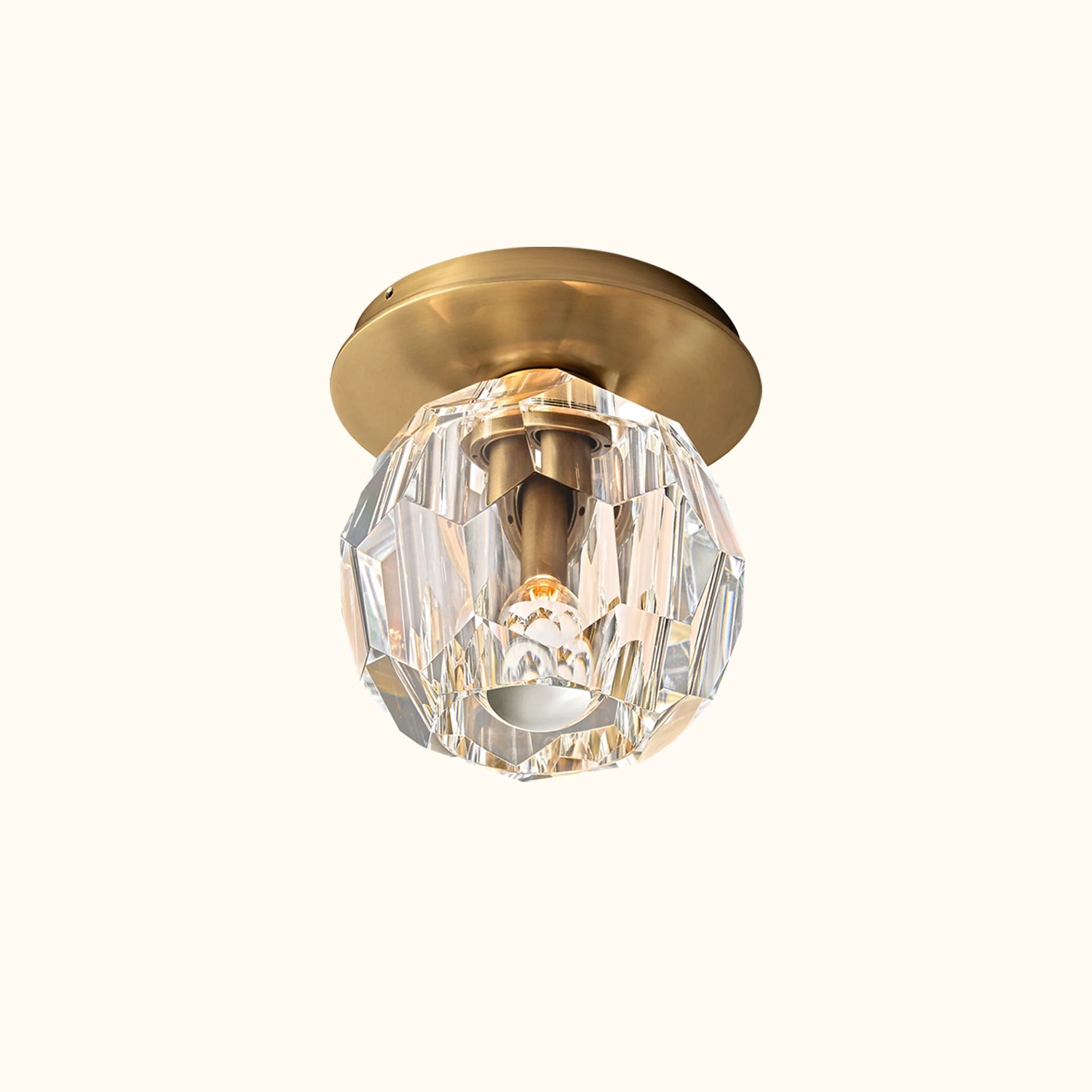 Boule_De_Cristal_Clear_Glass_Petite_Flushmount_03_tinuse Boule De Cristal Clear Glass Petite Flushmount - Image 1