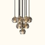 Boule De Cristal Clear Glass Round Cluster Chandelier - Image 6