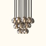 Boule De Cristal Clear Glass Round Cluster Chandelier - Image 11
