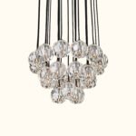 Boule De Cristal Clear Glass Round Cluster Chandelier - Image 15