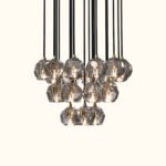 Boule De Cristal Clear Glass Round Cluster Chandelier - Image 16