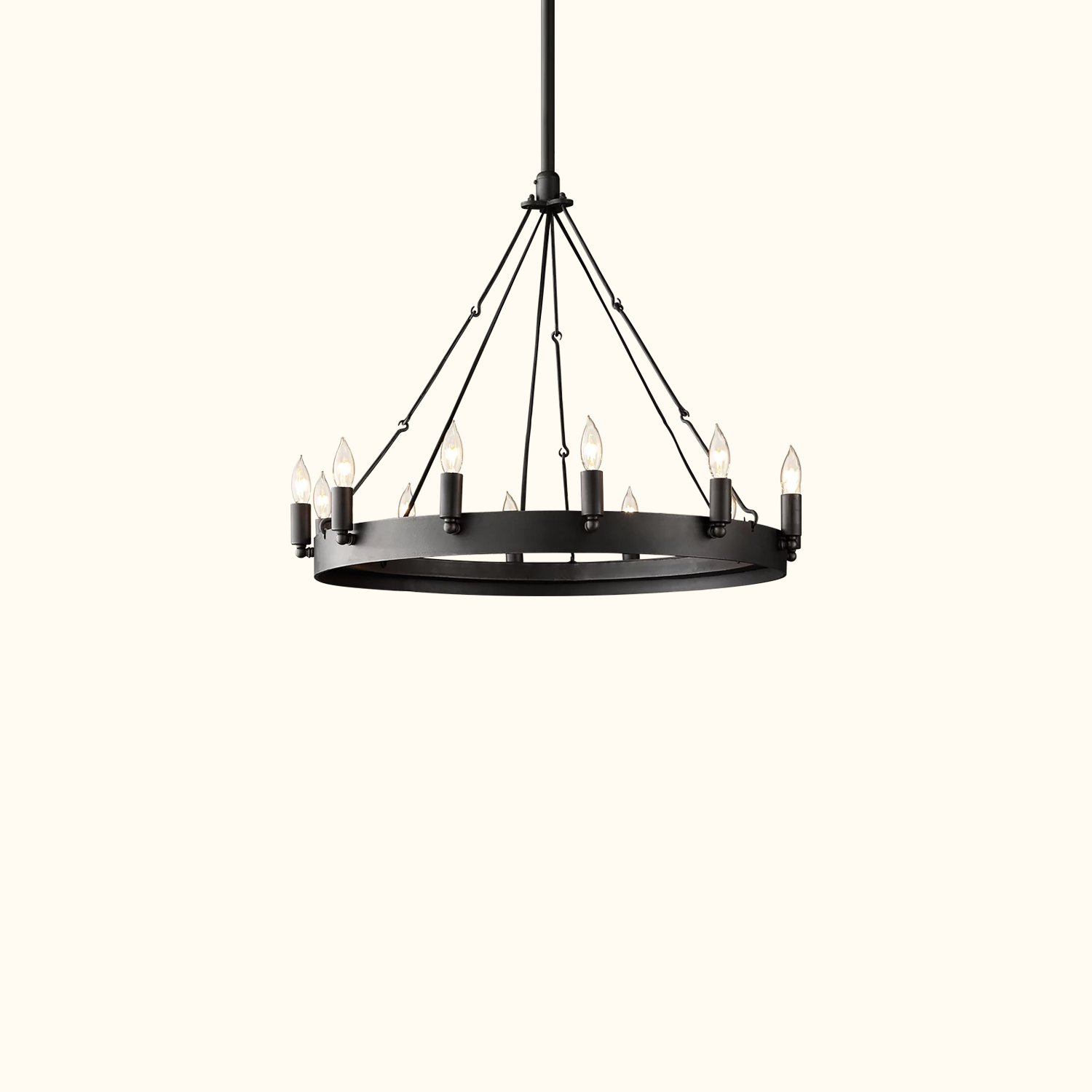 Camino Vintage Candelabra Round Chandelier - Image 2