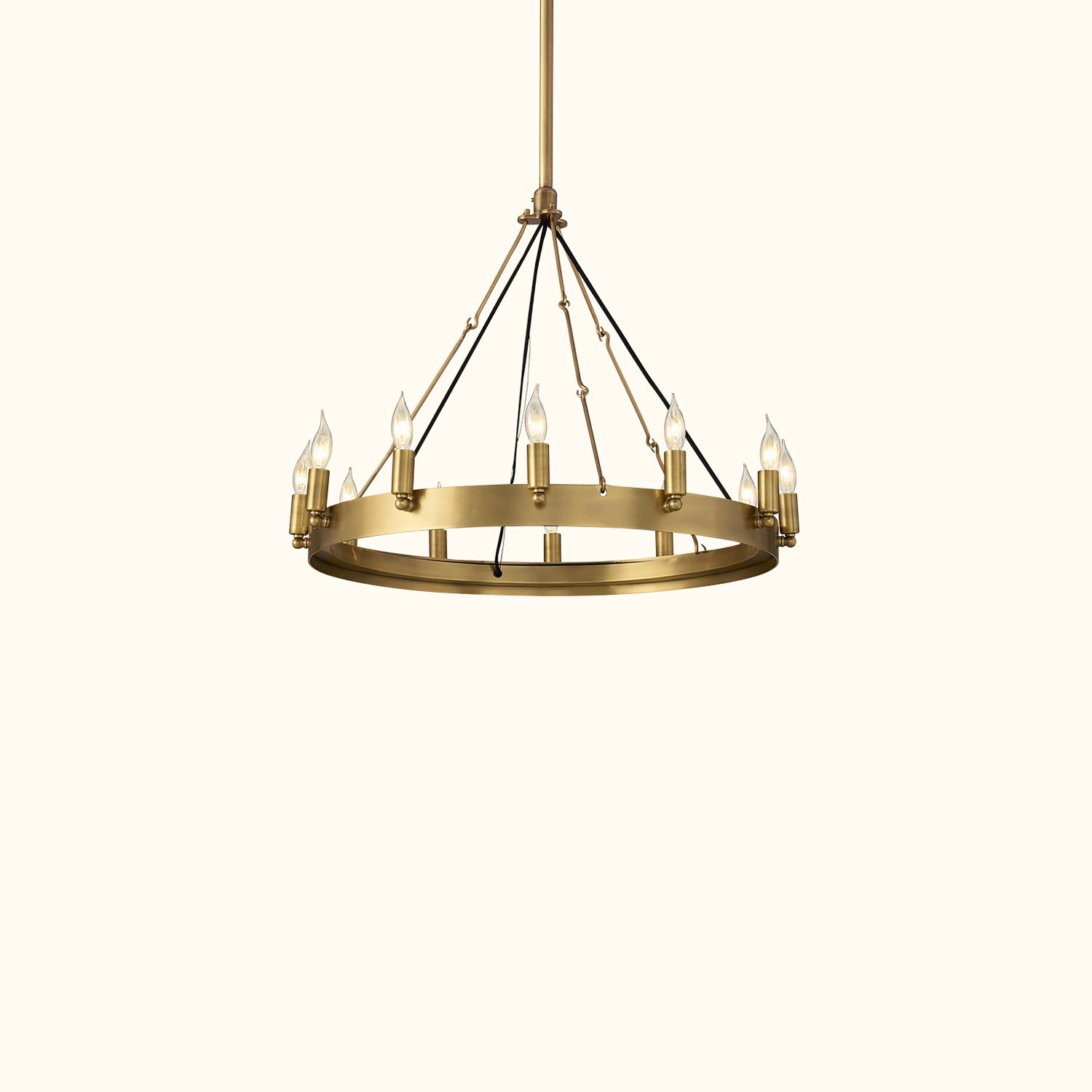 Camino Vintage Candelabra Round Chandelier - Image 3