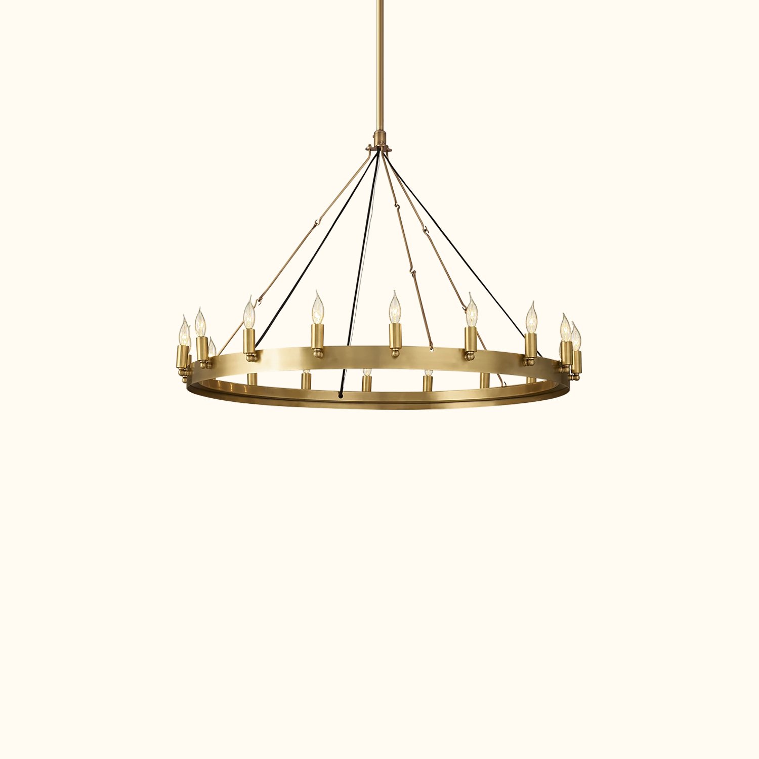 Camino Vintage Candelabra Round Chandelier - Image 4