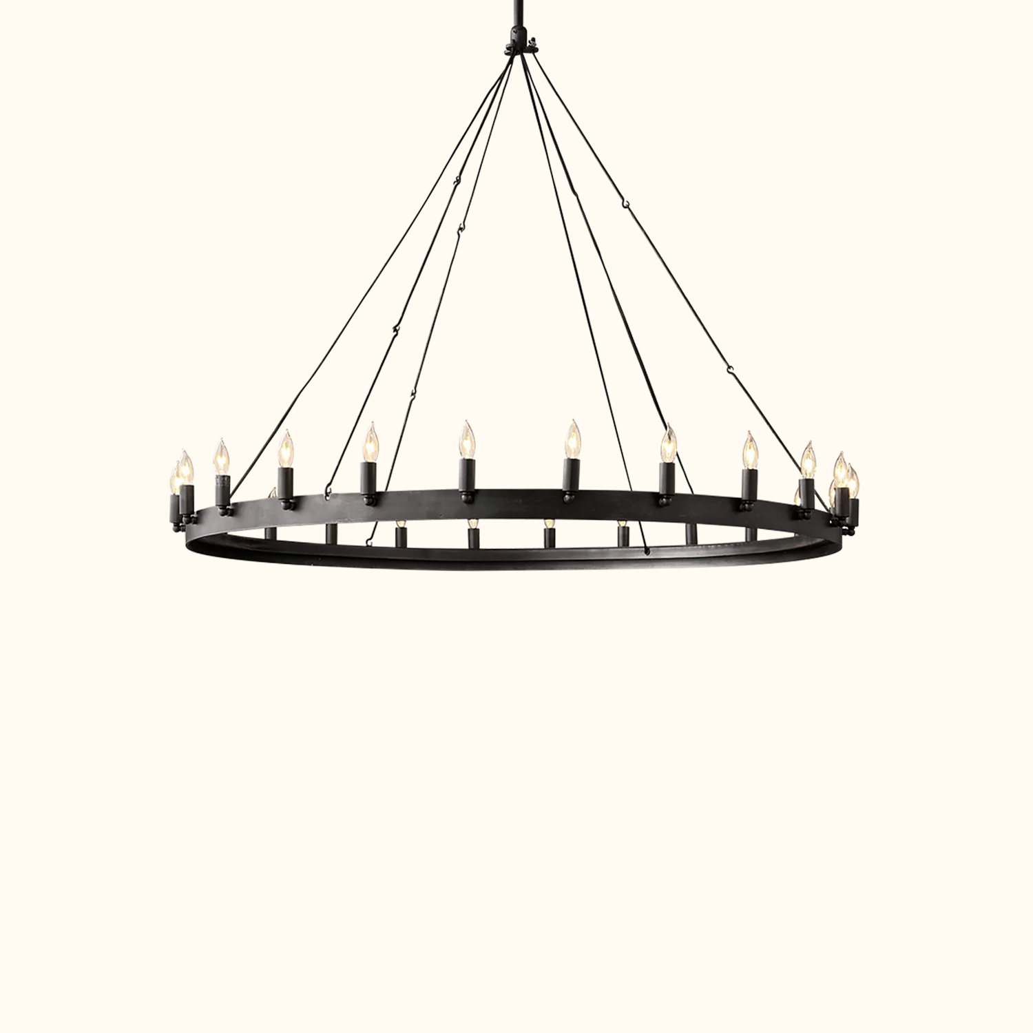 Camino Vintage Candelabra Round Chandelier - Image 5