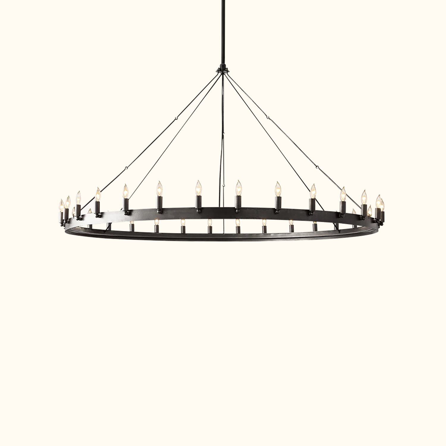 Camino Vintage Candelabra Round Chandelier - Image 7