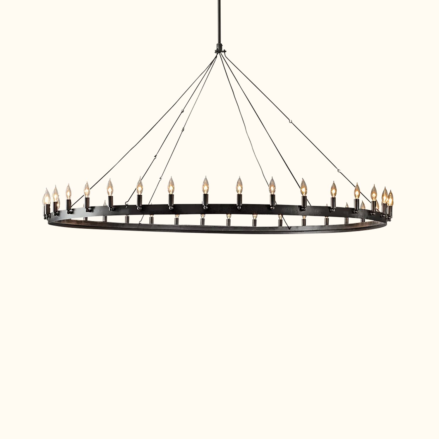 Camino Vintage Candelabra Round Chandelier - Image 9