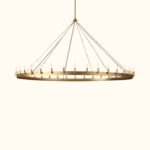 Camino Vintage Candelabra Round Chandelier - Image 10