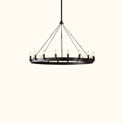 Camino Vintage Candelabra Round Chandelier