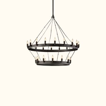 Camino Vintage Candelabra Two-Tier Chandelier