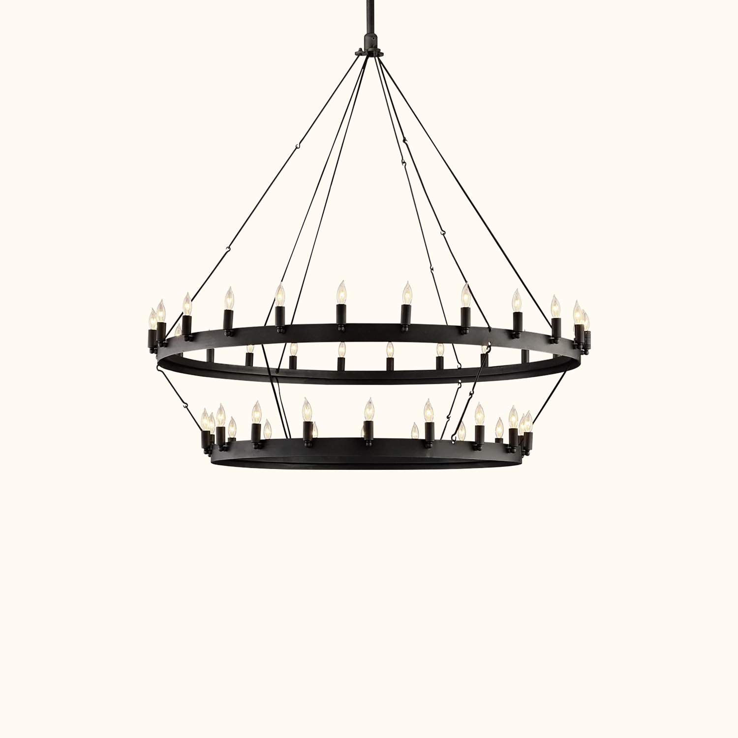 Camino Vintage Candelabra Two-Tier Chandelier - Image 5