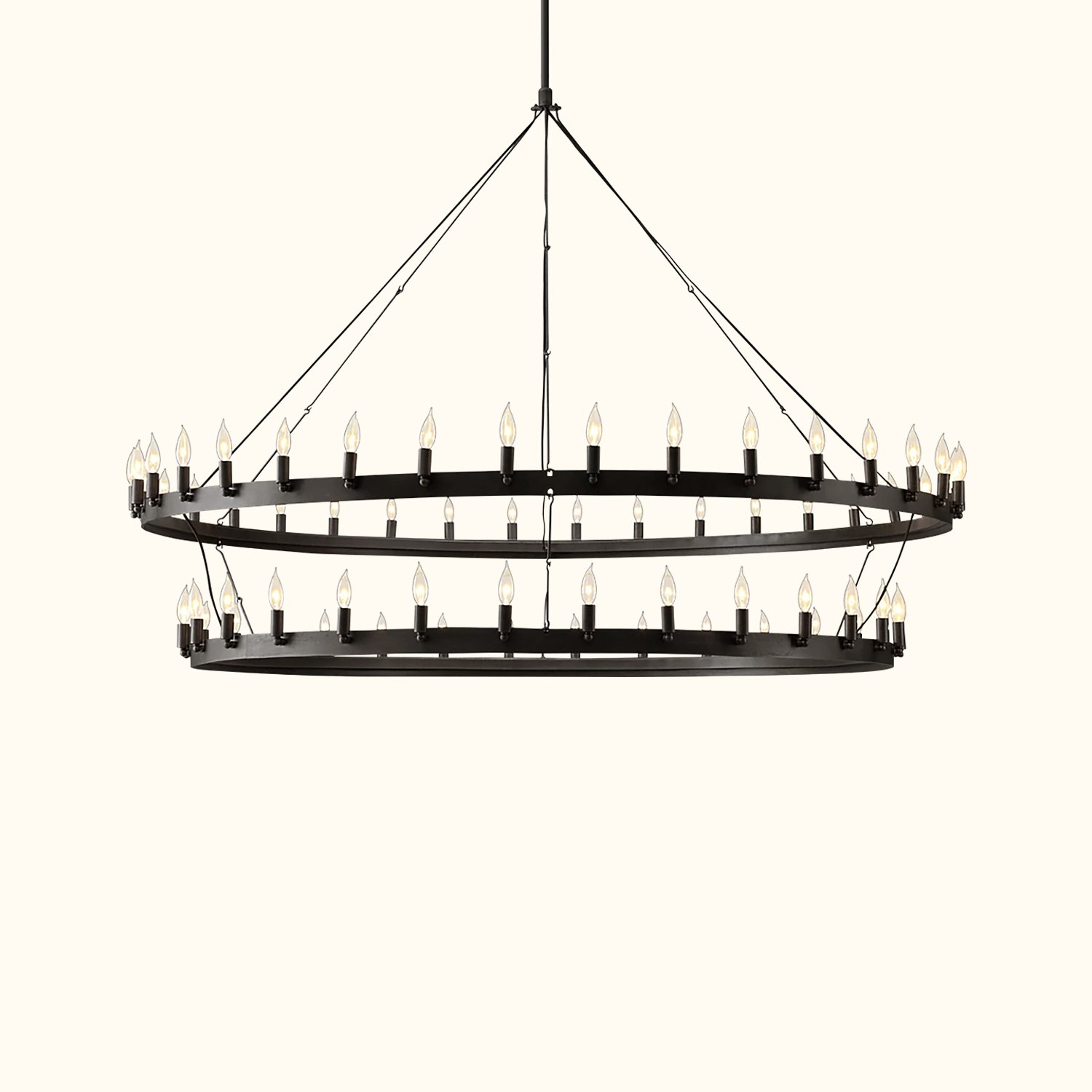 Camino Vintage Candelabra Two-Tier Chandelier - Image 3