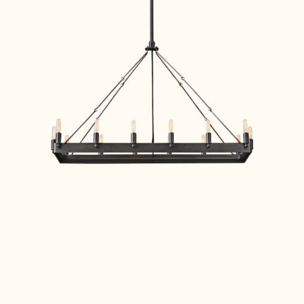 Camino Vintage Filament Rectangular Chandelier