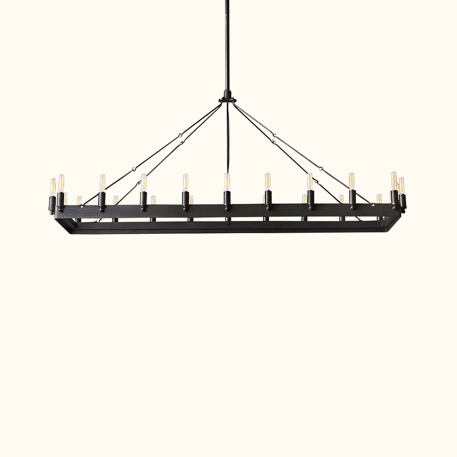Camino Vintage Filament Rectangular Chandelier - Image 5