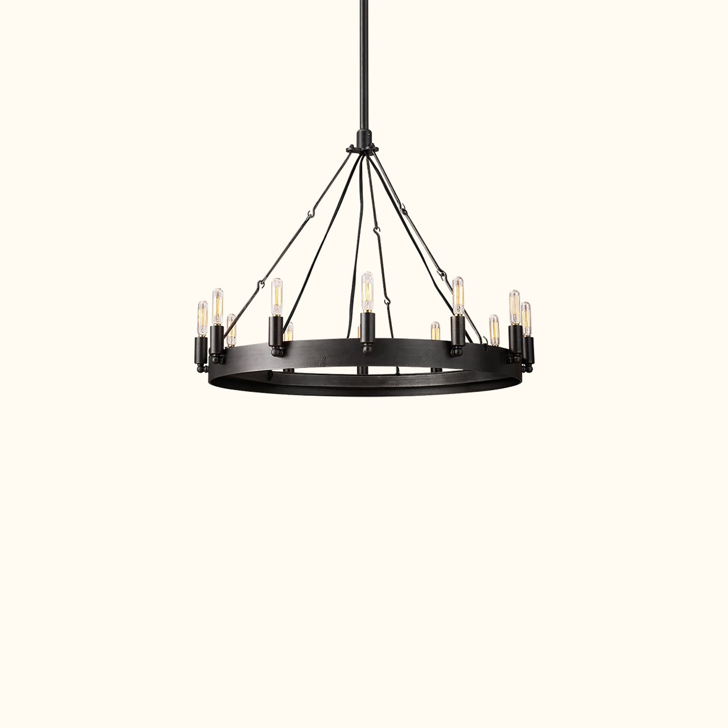Camino Vintage Filament Round Chandelier - Image 3