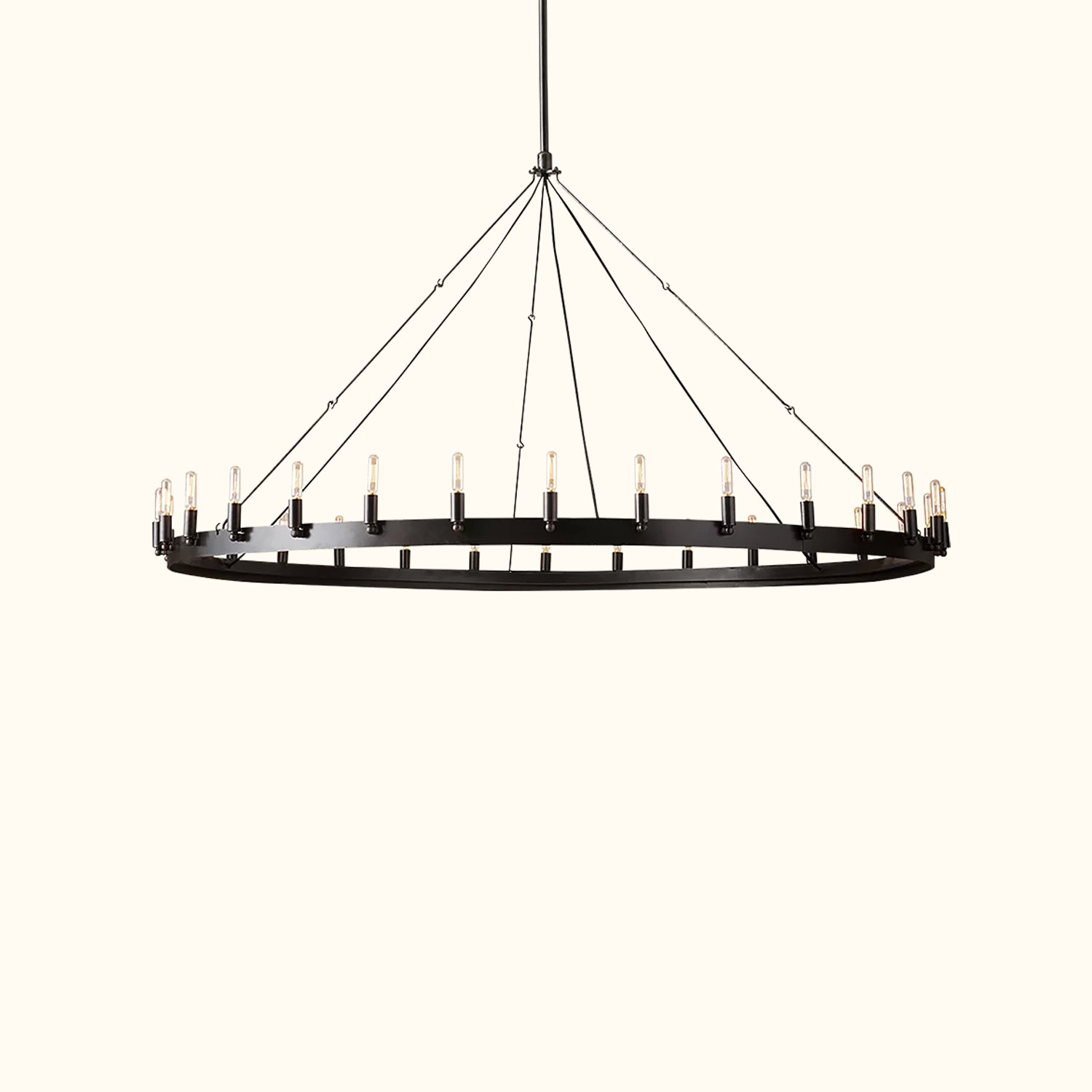 Camino Vintage Filament Round Chandelier - Image 9
