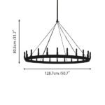 Camino Vintage Filament Round Chandelier - Image 12