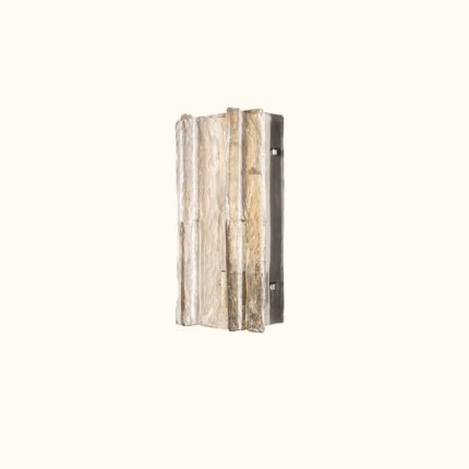 Lattice Clear Glass Sconce