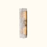 Lattice Clear Glass Sconce - Image 4