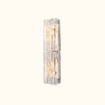 Lattice Clear Glass Sconce - Image 5