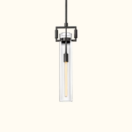 Machinist Glass Cylinder Pendant Light