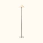 Pyramid Linen Shade Telescoping Floor Lamp
