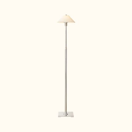 Pyramid Linen Shade Telescoping Floor Lamp