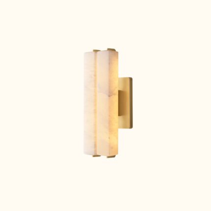 Audubon Alabaster Double Sconce