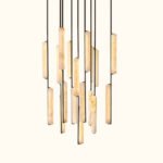 Audubon Alabaster Round Chandelier - Image 4