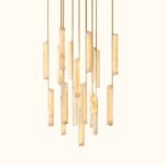 Audubon Alabaster Round Chandelier - Image 5