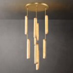 Audubon Alabaster Round Chandelier - Image 8