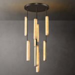 Audubon Alabaster Round Chandelier - Image 9