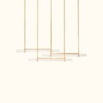 Audubon Crystal Triple Bar Linear Chandelier