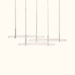 Audubon Crystal Triple Bar Linear Chandelier - Image 7