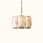 Harlow Calcite Round Chandelier