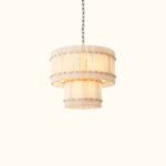 San Marco Alabaster Round Tiered Chandelier