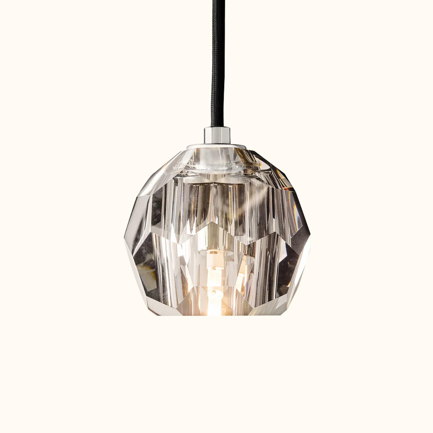 Boule De Cristal Clear Glass Cord Pendant Light - Image 8